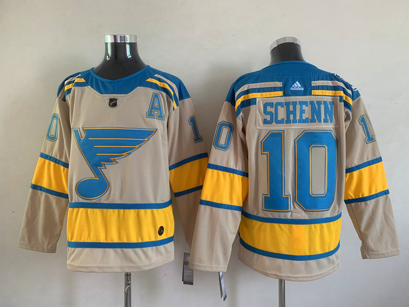 Men's St. Louis Blues Brayden Schenn #10 Cream Breakaway Jersey